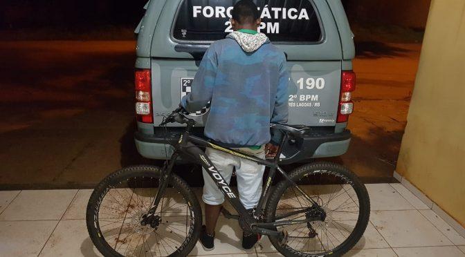 Polícia Militar recupera bicicleta furtada e prende autor por receptação   em Três Lagoas