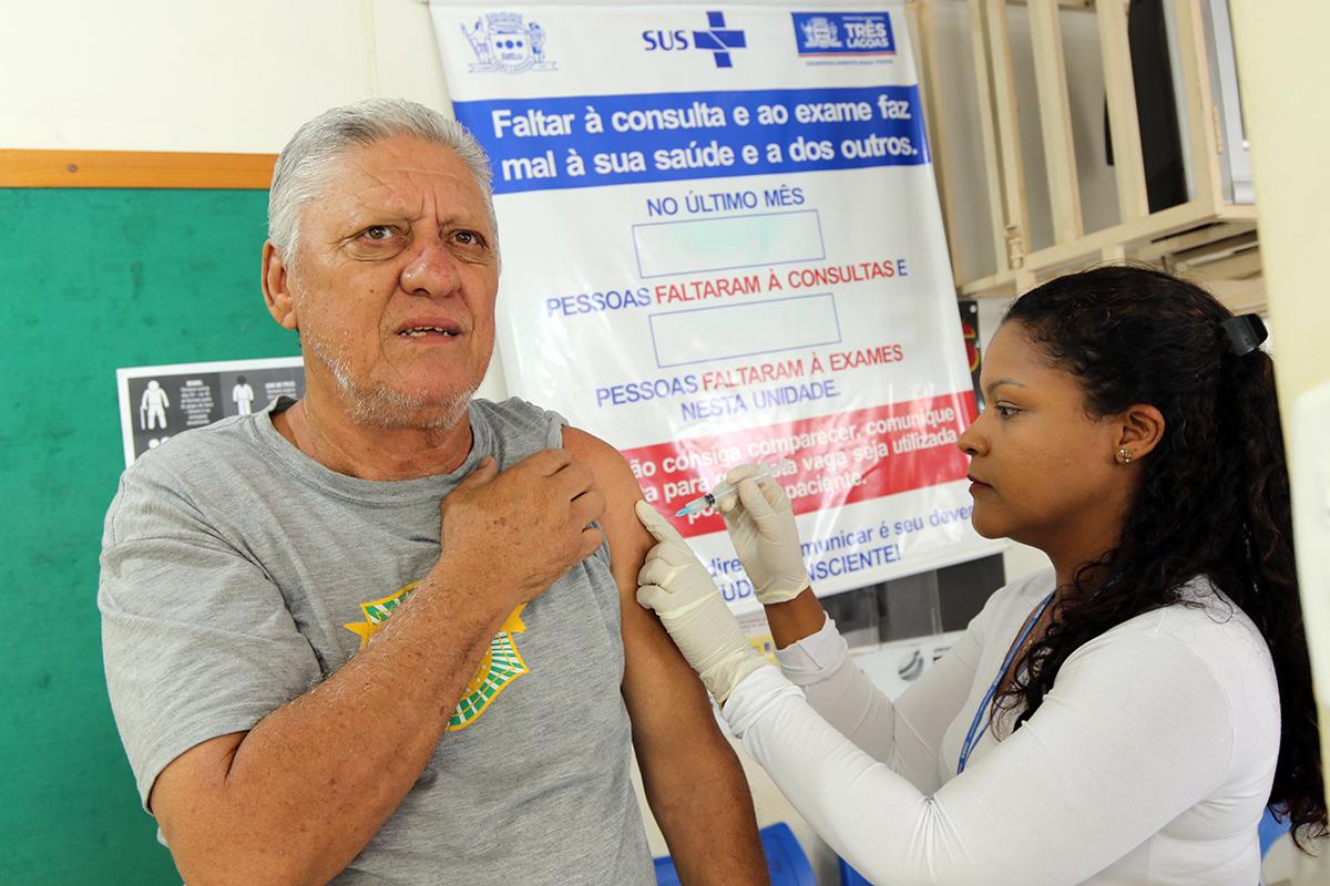 Vacinação contra Influenza alcança 73% do índice de cobertura de imunização em Três Lagoas