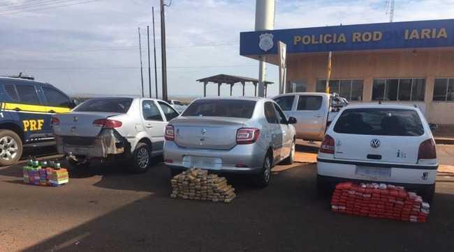 Em intervalo de uma hora, PRF prende cinco pessoas e apreende 154 kg de maconha e 37 kg de cocaína Em intervalo de uma hora, PRF prende cinco pessoas e apreende 154 kg de maconha e 37 kg de cocaína