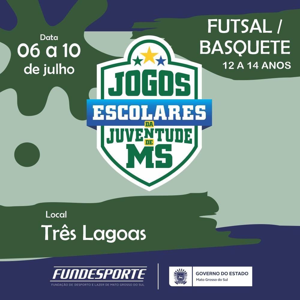 FINAL DE SEMANA: Três Lagoas recebe 43 cidades para mais uma edição dos Jogos Escolares da Juventude