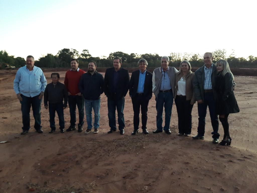 Obras em Brasilândia recebem visita de autoridades do Estado Obras em Brasilândia recebem visita de autoridades do Estado
