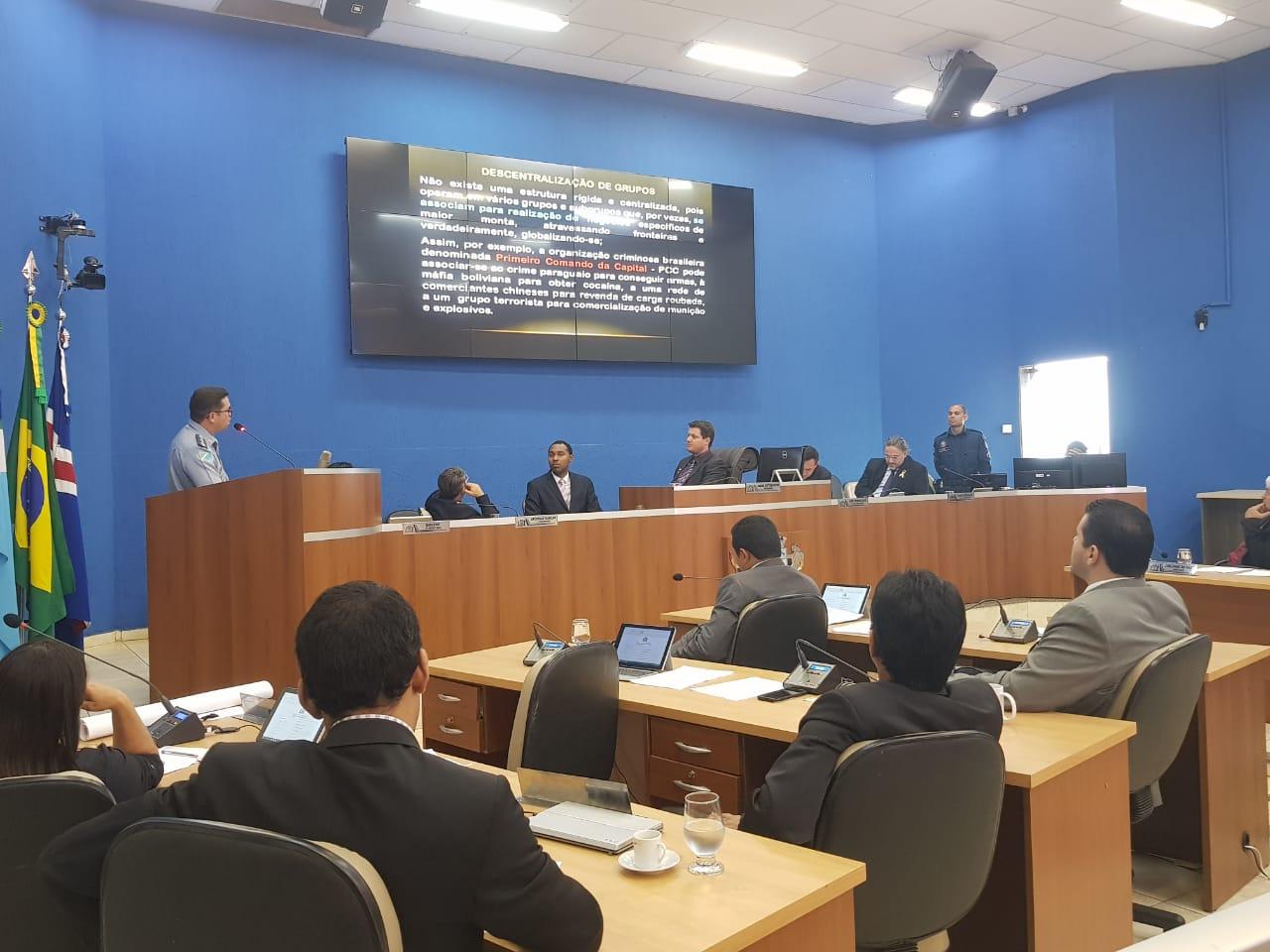 Polícia Militar ministra palestra sobre o Plano de Defesa do município de Três Lagoas