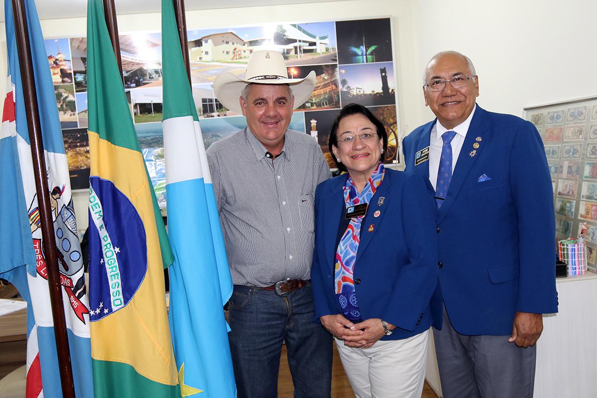 Prefeito de Três Lagoas recebe visita do governador do Rotary Club – Distrito 4470