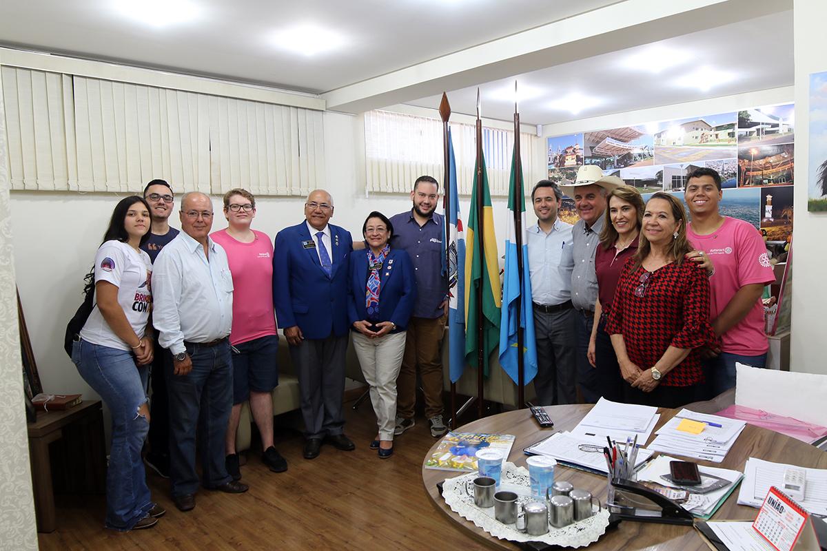 Prefeito de Três Lagoas recebe visita do governador do Rotary Club – Distrito 4470