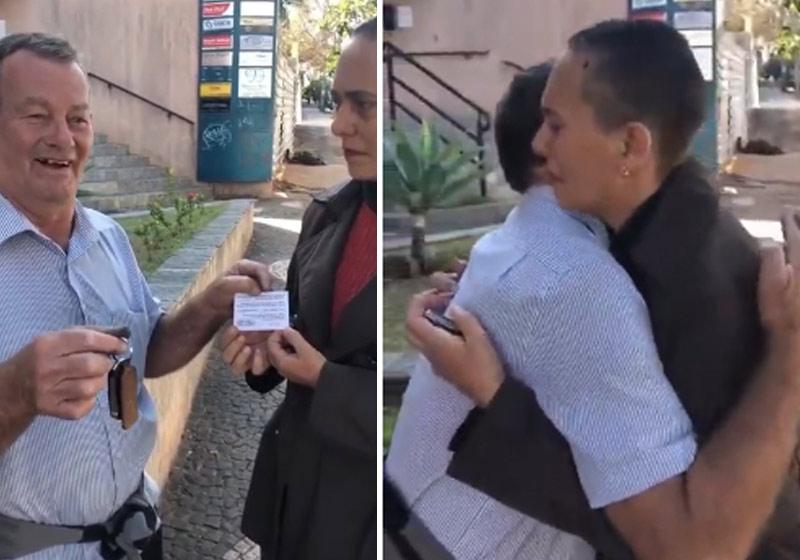 Aposentado ganha carro em rifa e devolve para ajudar mulher doente Aposentado ganha carro em rifa e devolve para ajudar mulher doente