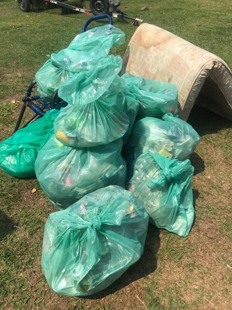 Ação internacional retira mais de 300 quilos de lixo dos Rios Paraná e Sucuriú em Três Lagoas