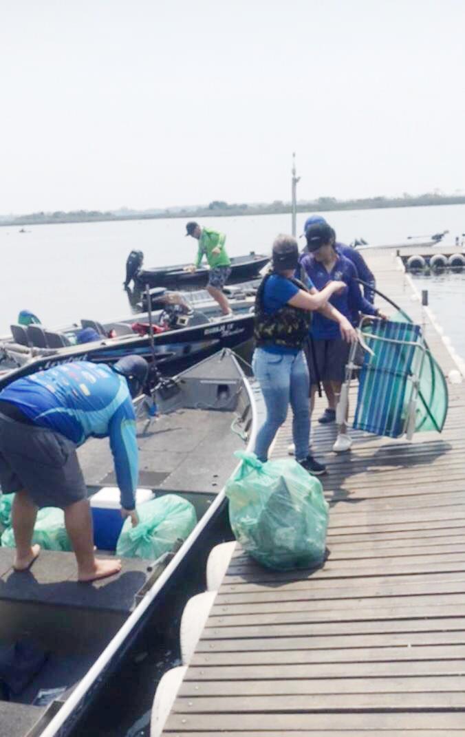 Ação internacional retira mais de 300 quilos de lixo dos Rios Paraná e Sucuriú em Três Lagoas