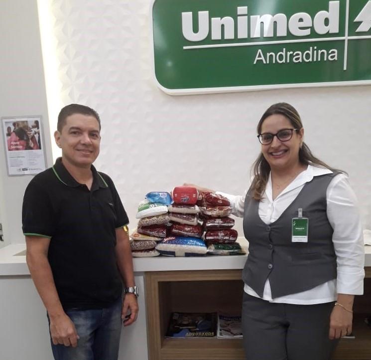 Unimed Andradina, Sicredi e Sicoob doam alimentos para a CAMOR Unimed Andradina, Sicredi e Sicoob doam alimentos para a CAMOR