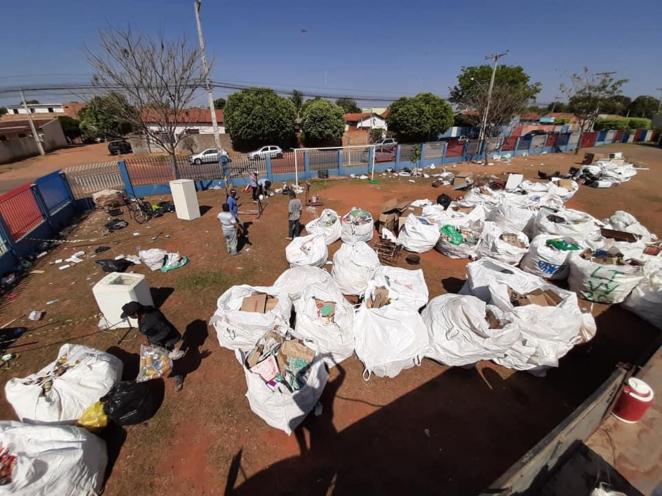 Escola de Três Lagoas arrecada 18 toneladas de materiais recicláveis e mais de R$ 7 mil
