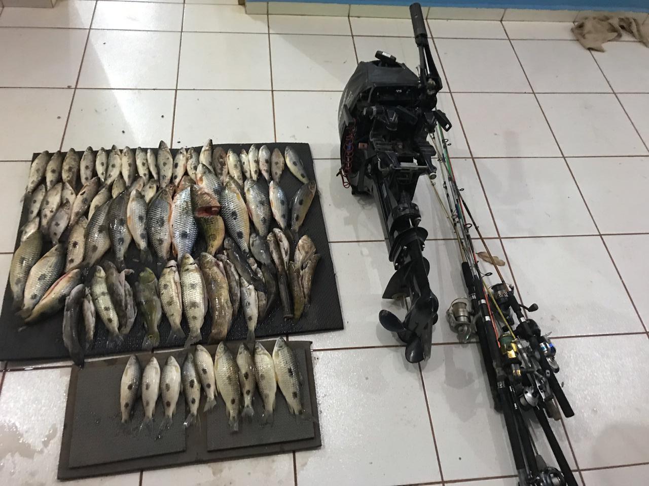 Polícia Militar Ambiental de Três Lagoas autua sete por pesca ilegal no rio Verde no município de Brasilândia