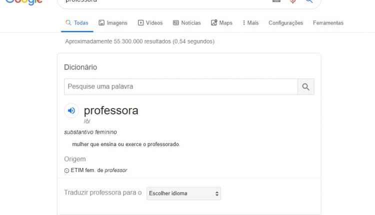 Após campanha ganhar as redes, Google edita definição de professora como prostituta