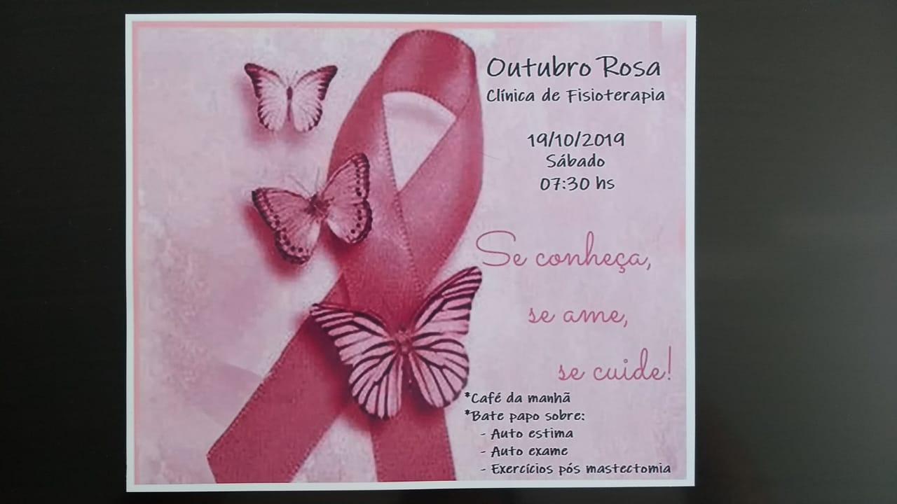 Equipe da Clínica de Fisioterapia realiza ação da Campanha Outubro Rosa Equipe da Clínica de Fisioterapia realiza ação da Campanha Outubro Rosa