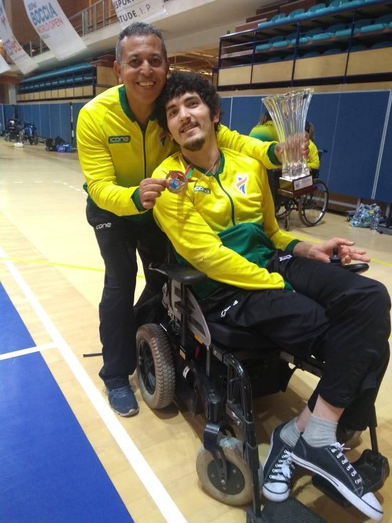 Paratleta André Luiz conquista medalha de bronze no Open Mundial de Bocha em Portugal