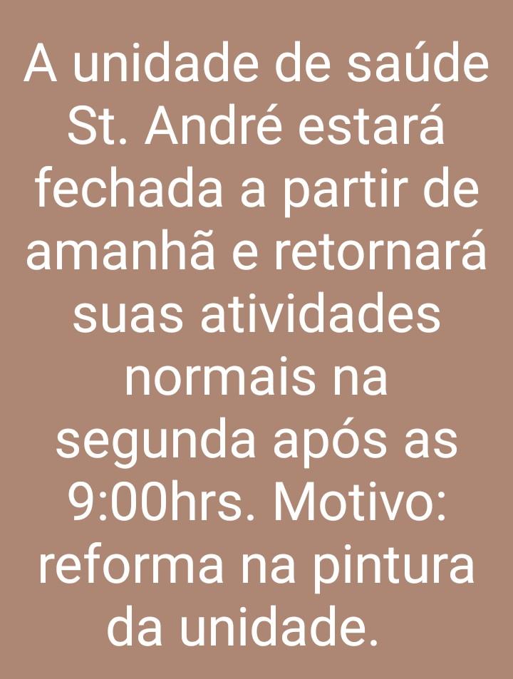 Unidade de Saúde Santo André suspende atendimentos para pintura do prédio