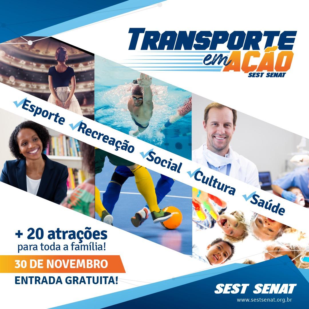 Transporte em Ação organizado pelo SEST SENAT terá mais de 20 atrações