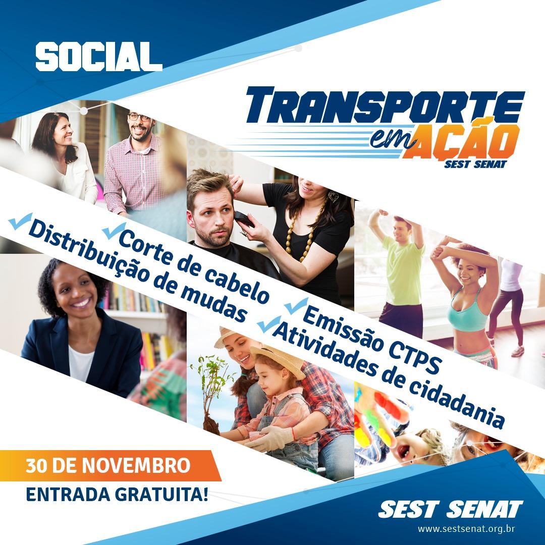 Atividades sociais e de cidadania farão parte das atrações do Transporte em Ação