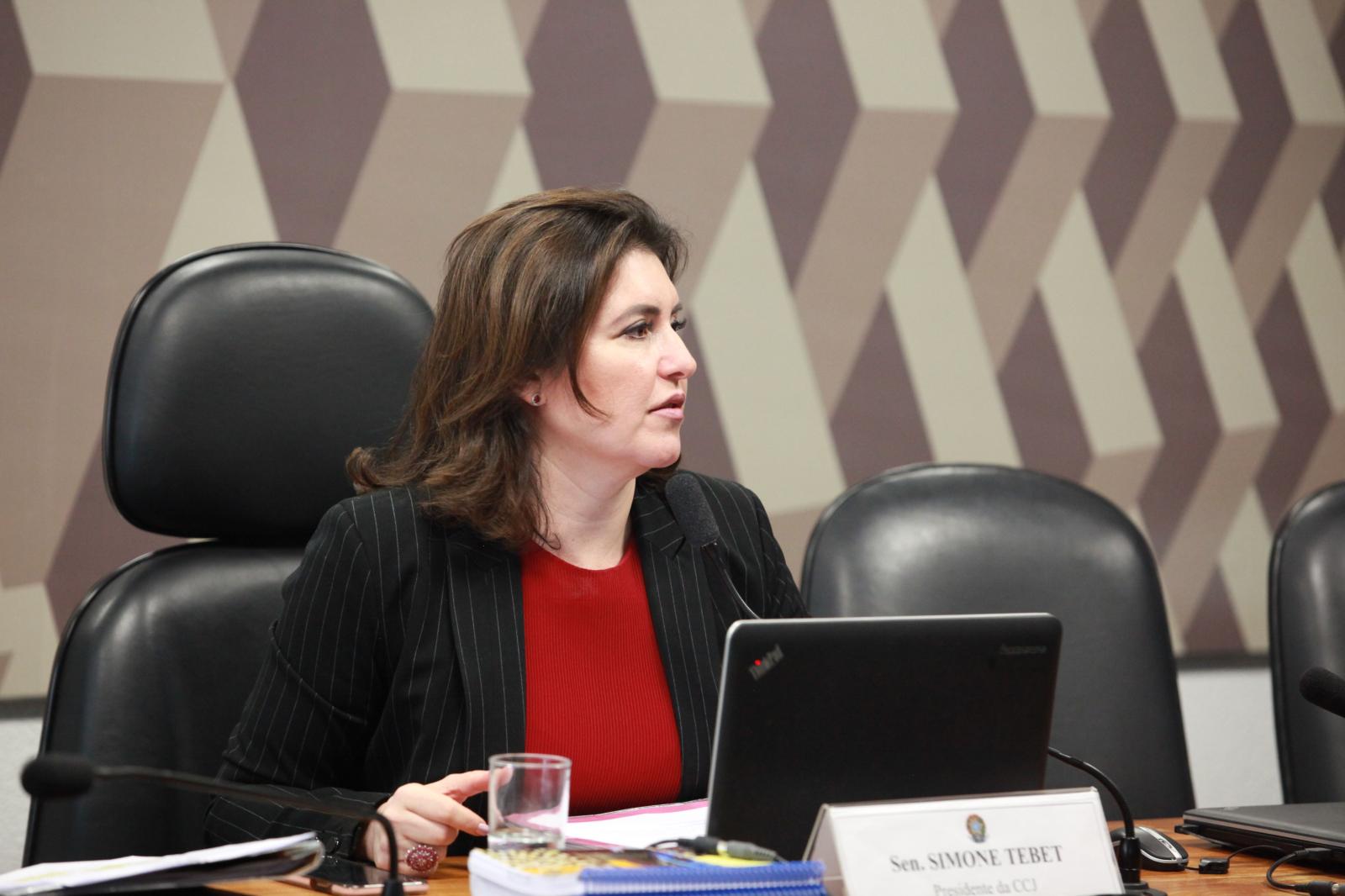 Sob comando de Simone Tebet, CCJ tem alta produtividade Sob comando de Simone Tebet, CCJ tem alta produtividade