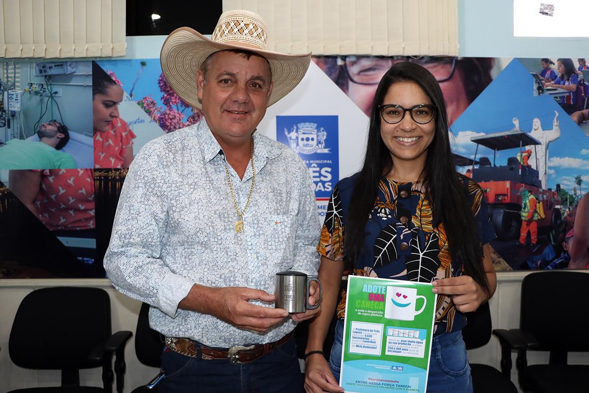 CAMPANHA: “Adote uma caneca” é iniciada na Prefeitura de Três Lagoas