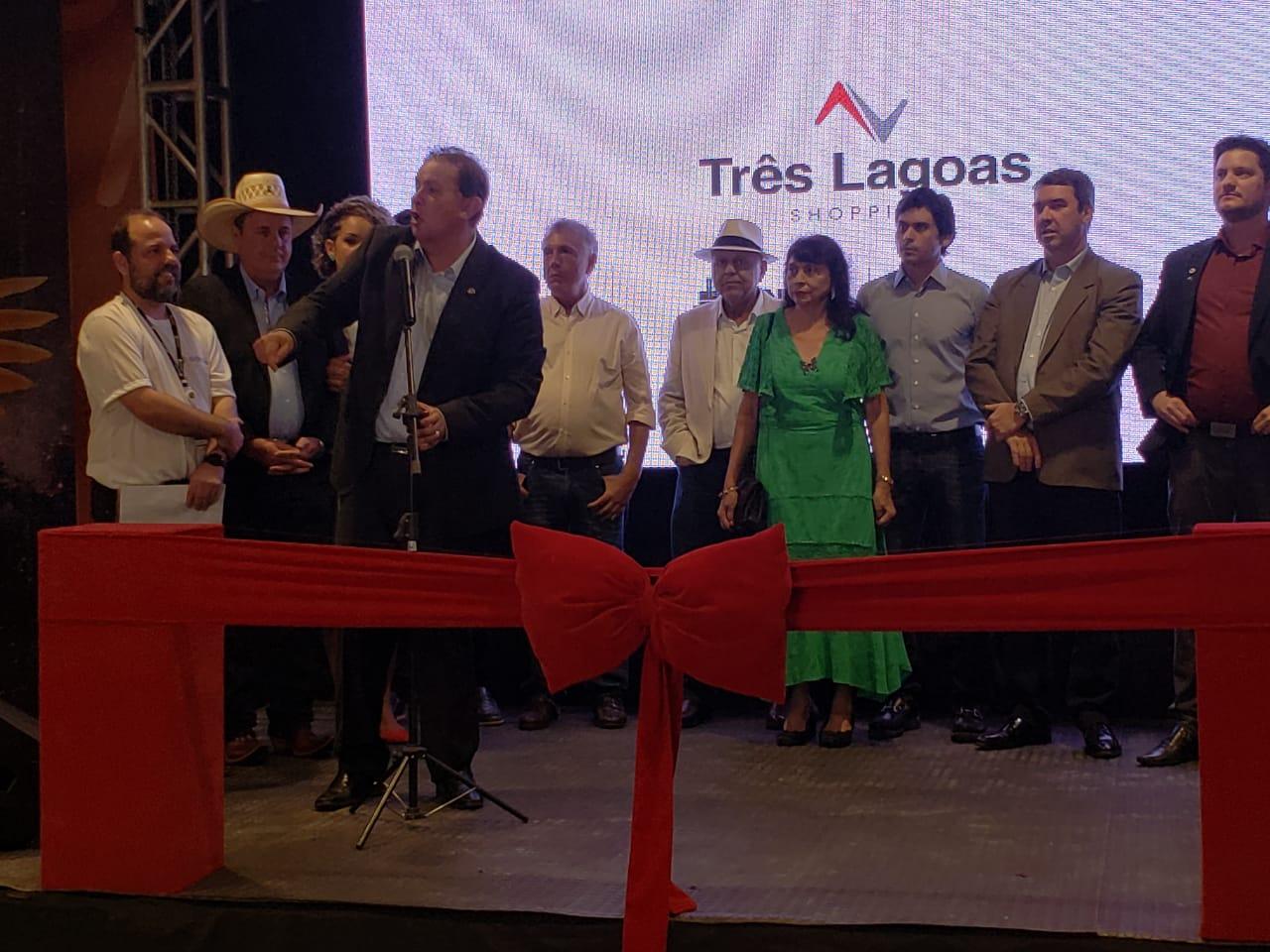 Representando a ALMS, deputado Eduardo Rocha prestigia inauguração do Shopping de Três Lagoas