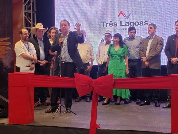 Representando a ALMS, deputado Eduardo Rocha prestigia inauguração do Shopping de Três Lagoas