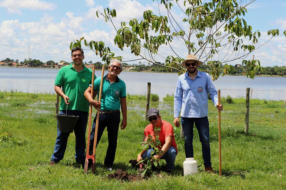 SEMEA realiza plantio de árvores frutíferas na Lagoa Maior SEMEA realiza plantio de árvores frutíferas na Lagoa Maior