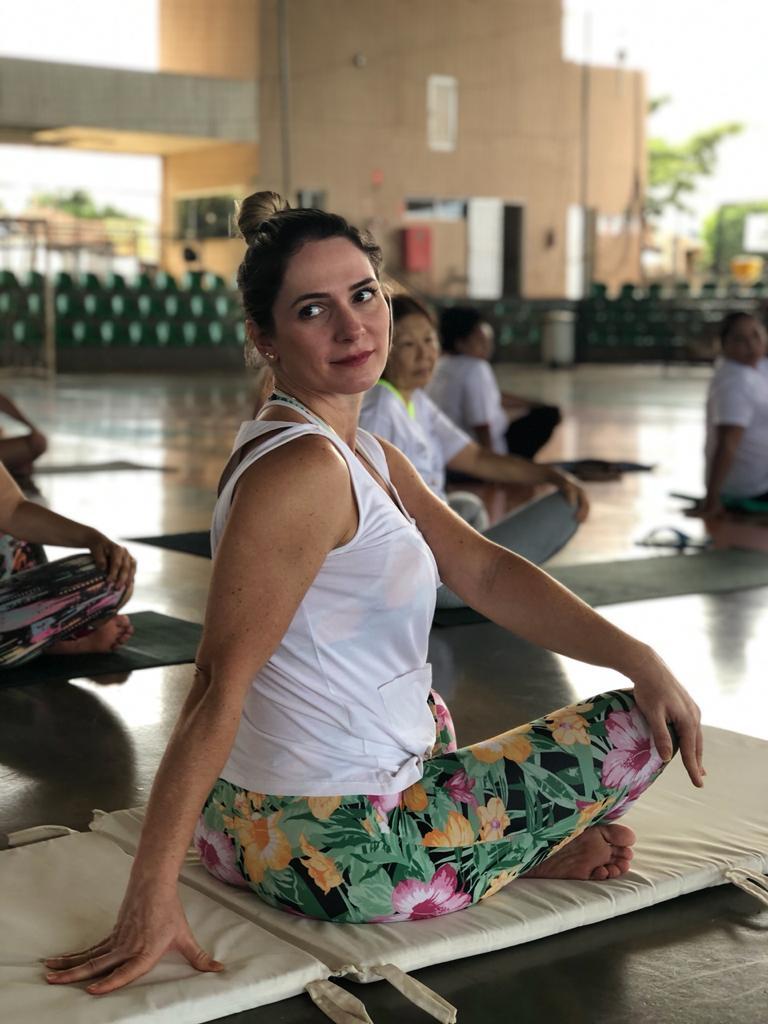 Mais de 50 trabalhadores participam de Aula de Yoga gratuita na Lagoa Maior