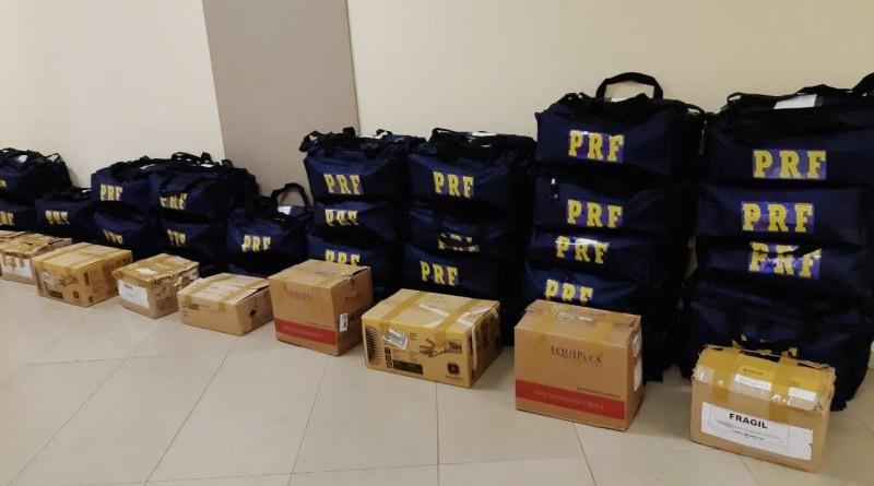 PRF distribui em MS Equipamentos de Proteção Individual para utilização em crise