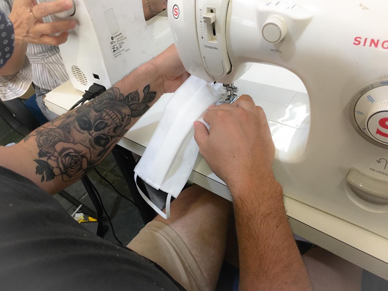 Diretoria de Cultura confecciona 3.500 máscaras para Hospital e APAE