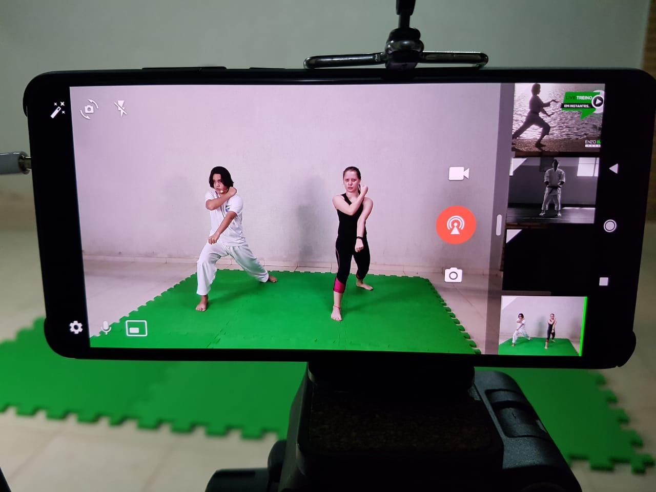 Carateca Enzo Gabriel realiza lives de treino durante a pandemia da Covid-19