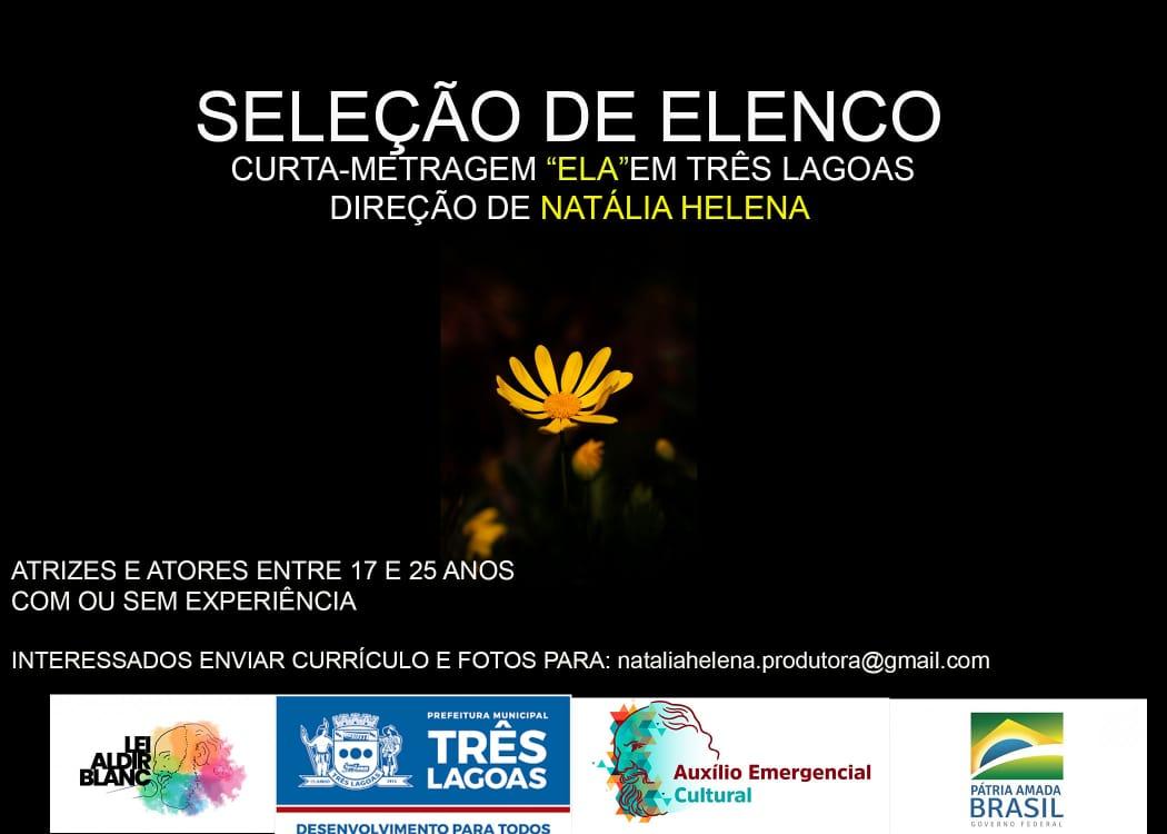 Produtora de Três Lagoas seleciona atores e atrizes para produção de curta-metragem na Cidade