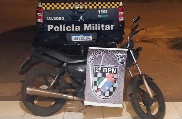 Força Tática recupera motocicleta furtada horas após o crime em Três Lagoas (MS)