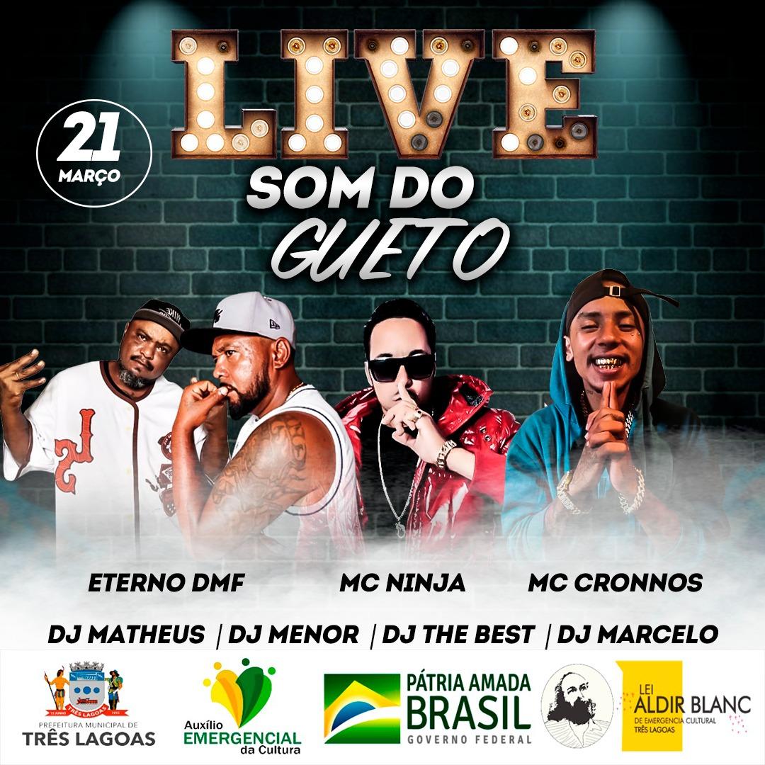 Lives Shows são realizadas em Três Lagoas com recursos da Lei Emergencial Cultural, Aldir Blanc