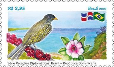 Série Relações Diplomáticas – Brasil e República Dominicana celebram 110 anos de amizade com selo especial Série Relações Diplomáticas – Brasil e República Dominicana celebram 110 anos de amizade com selo especial