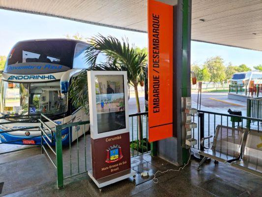 Terminais rodoviários de MS exibem mensagens de alerta para riscos do tráfico de pessoas