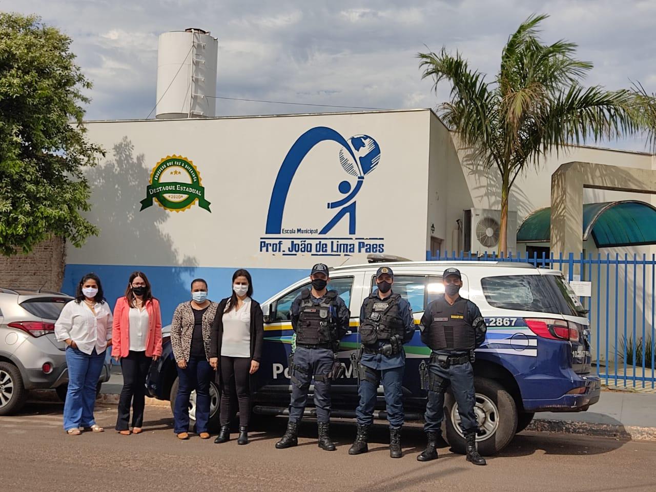 PM realiza mais de 150 visitas nas escolas durante o policiamento escolar no Vale do Ivinhema