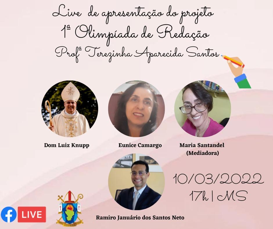 Diocese de Três Lagoas realiza 1ª Olimpíada de Redação em Língua Portuguesa