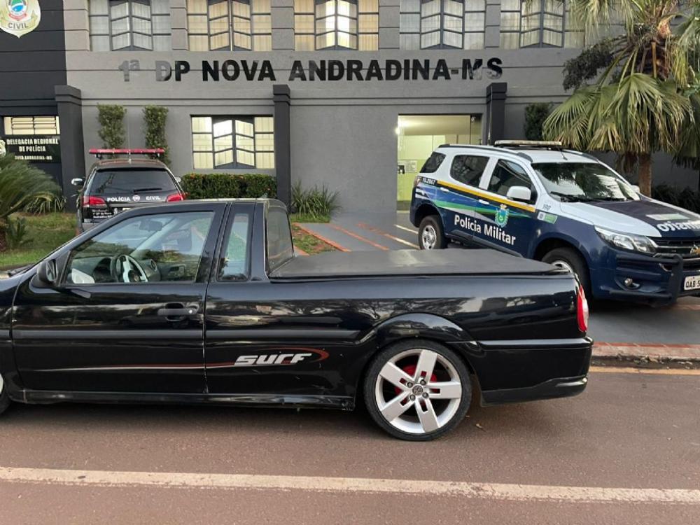 Jovem furta veículo em Campo Grande, mas é preso em Nova AndradinaNa 