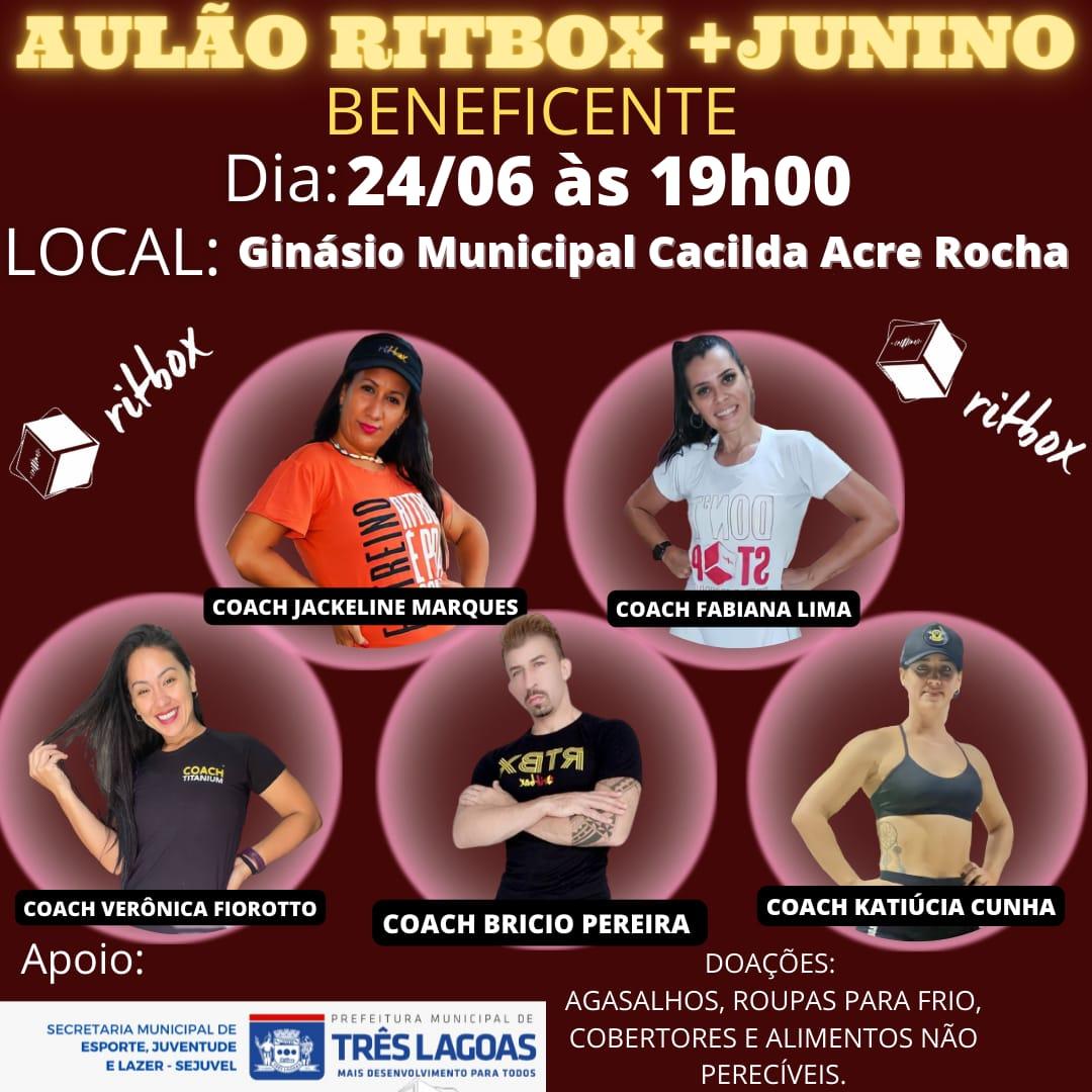 Aulão de Ritbox Junino acontece na próxima sexta-feira (24), em Três Lagoas