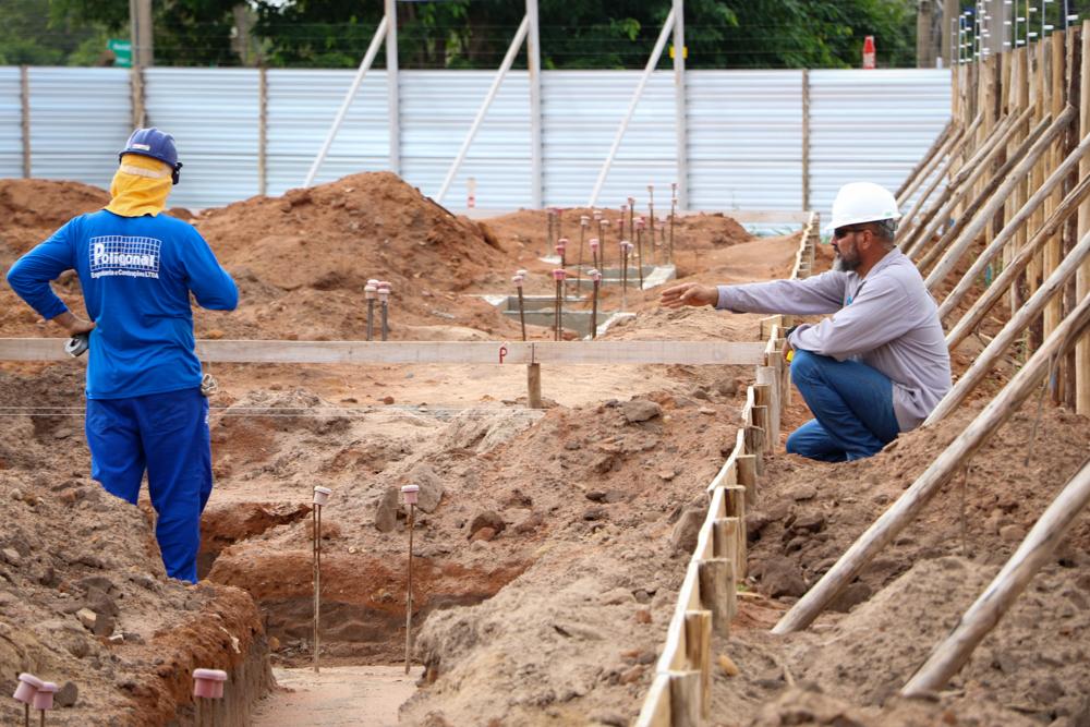 Com previsão de atender 200 crianças, construção do prédio do CEI Santa Luzia segue dentro do prazo