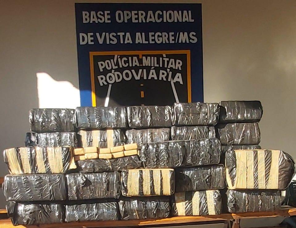 Polícia Militar Rodoviária apreende 583 kg de entorpecente, na MS 164, em Maracaju