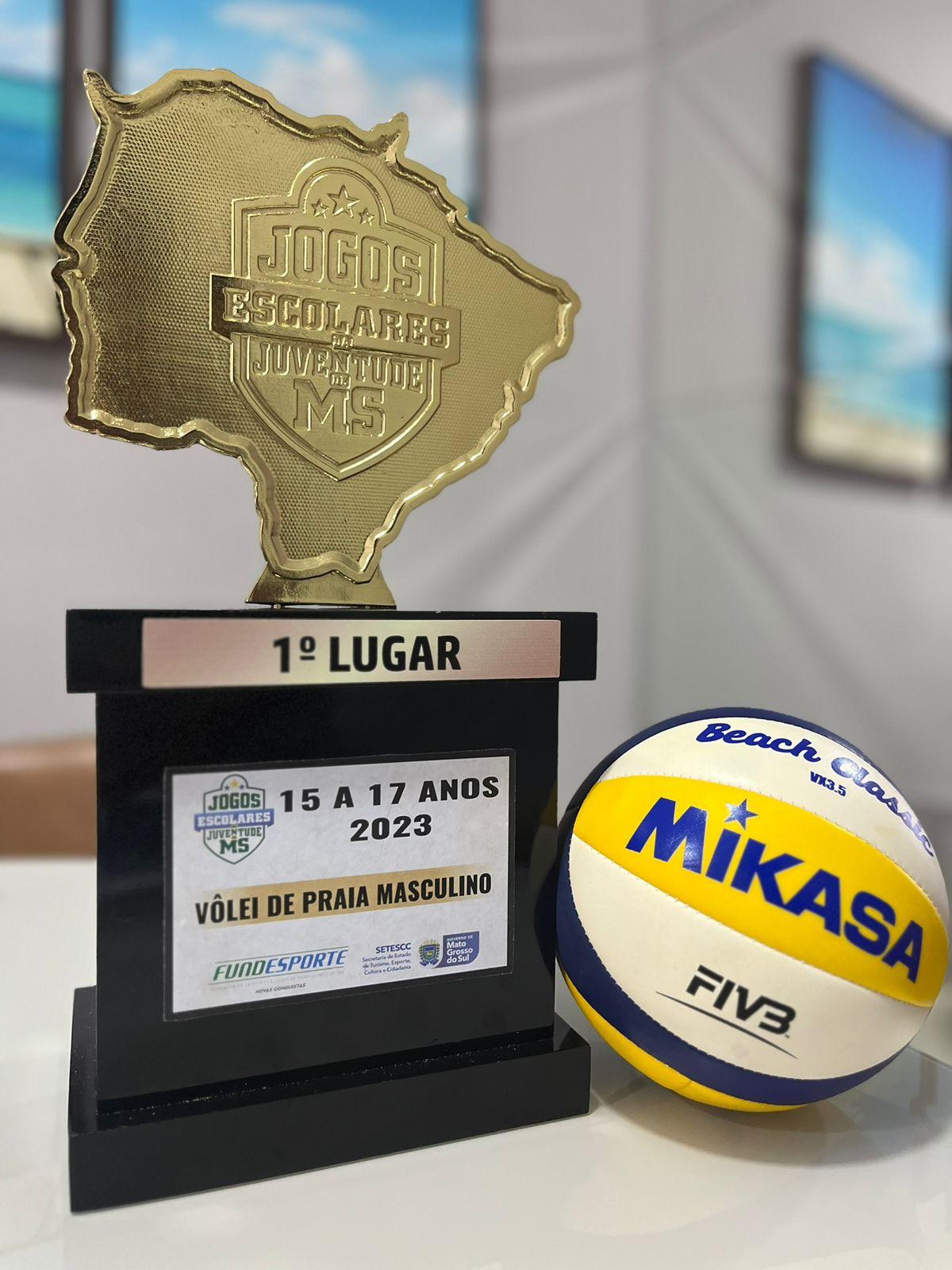 Atletas de vôlei de praia da SEJUVEL vencem Jogos Escolares da Juventude e representarão MS na fase nacional