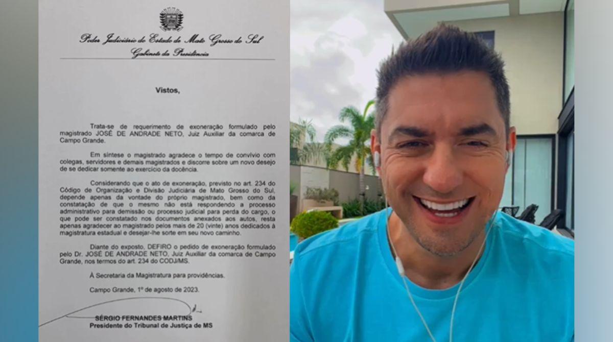 Feliz por exoneração em MS, juiz comemora poder seguir 'desejo do coração'
