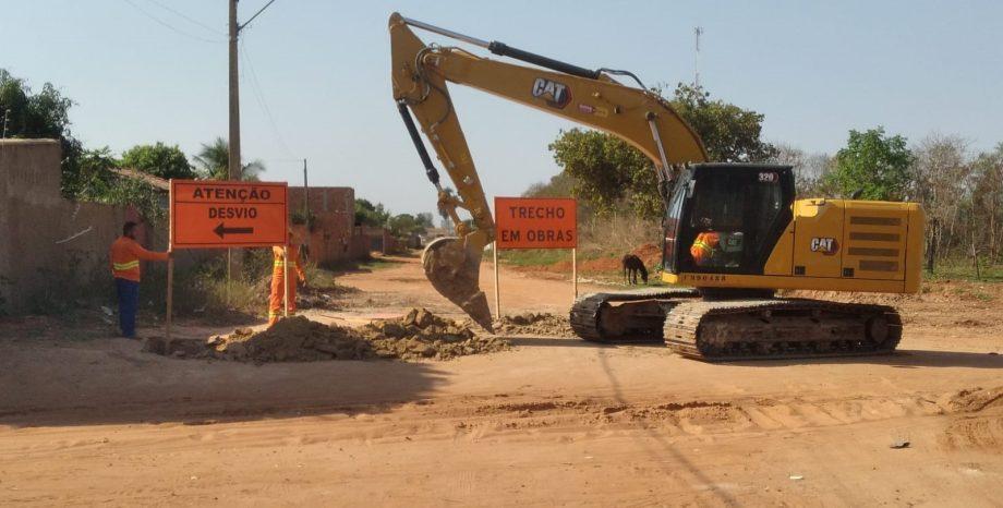 SEINTRA informa interdição de ruas para avanço de obras de Macrodrenagem na Vila Haro