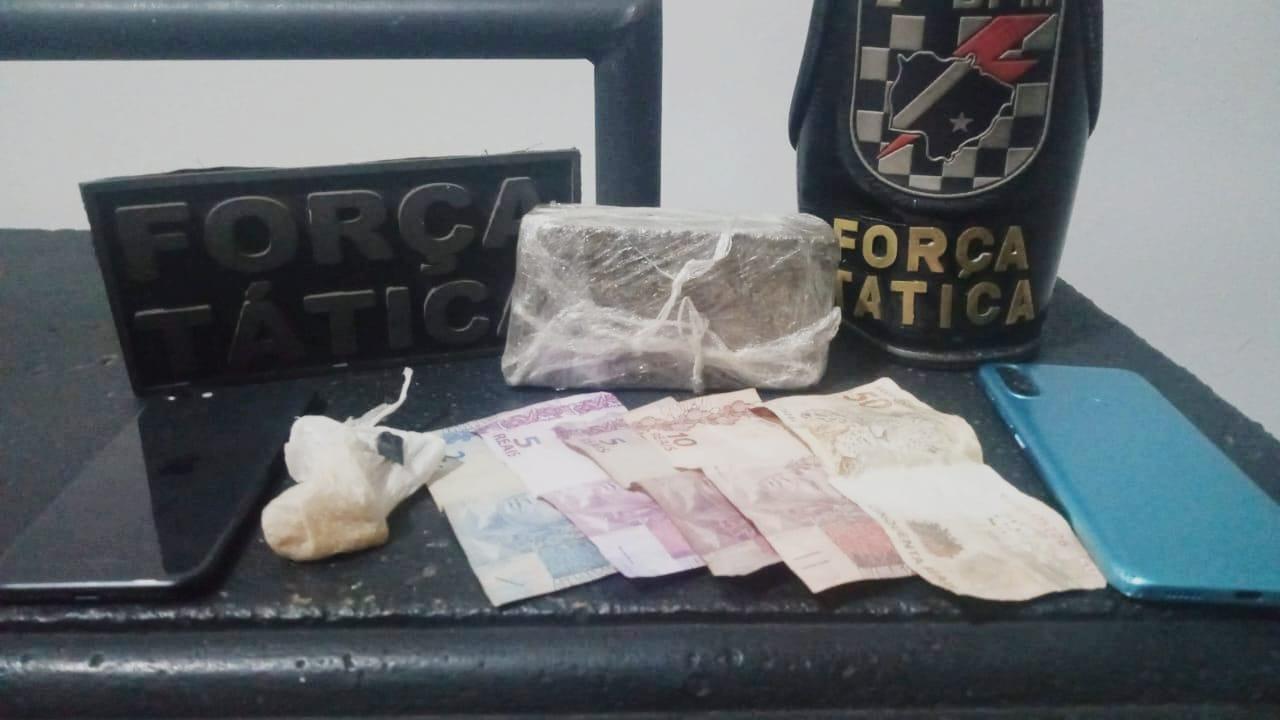 Força Tática desmantela “disk droga” no Guanabara e apreende adolescentes com maconha e crack