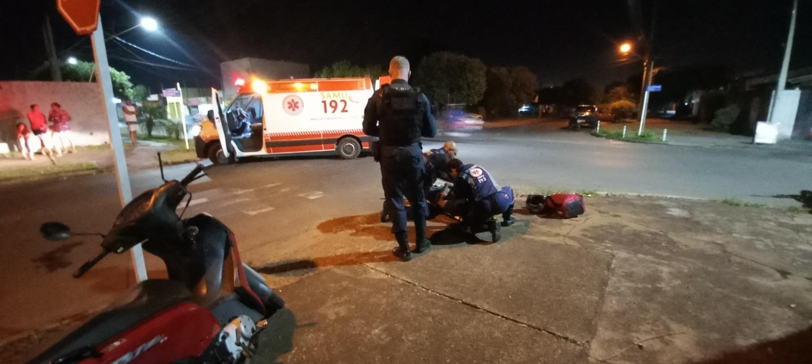 Motociclista se envolve em três acidentes seguidos em menos de uma hora em Três Lagoas