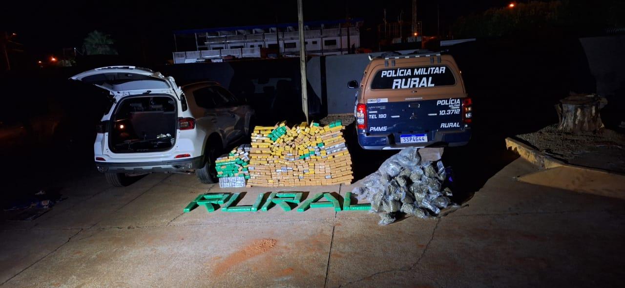 Polícia Militar Rural apreende adolescente flagrado com carro roubado com droga