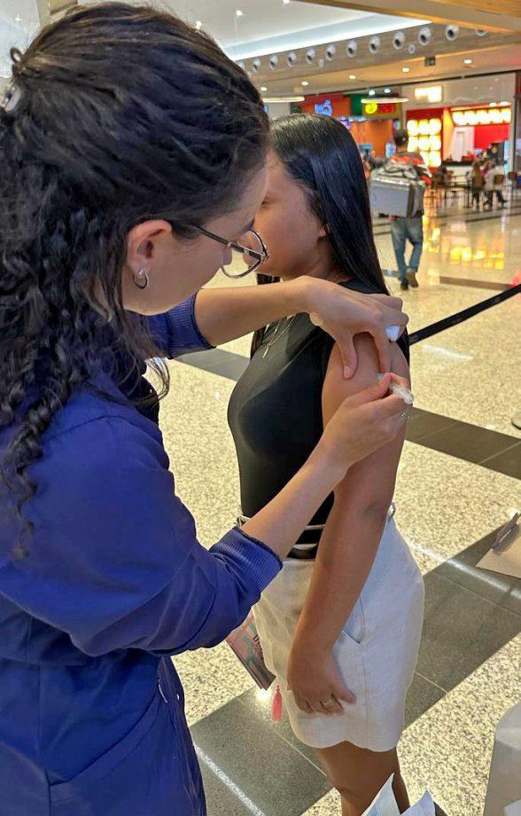 Saúde vacina 998 pessoas em ações da Campanha de Vacinação Contra a Influenza/Gripe no final de semana