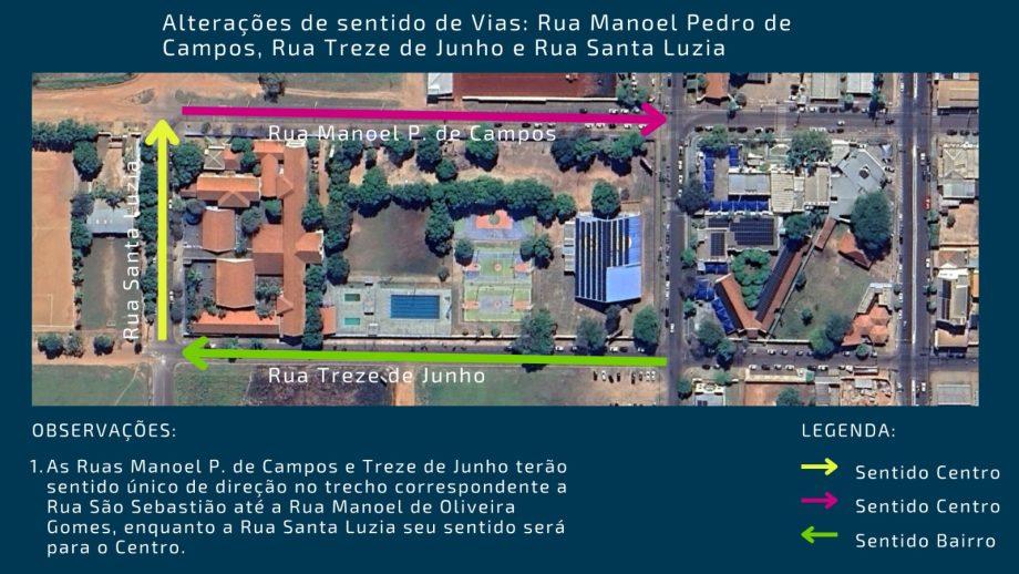 Deptran fará mudança de sentido em ruas importantes no entorno da Escola FUNLEC Deptran fará mudança de sentido em ruas importantes no entorno da Escola FUNLEC