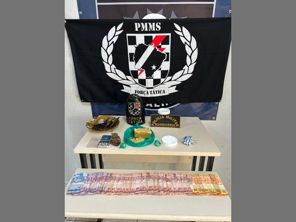 Força Tática estoura esquema de tráfico e apreende mais de 400g de drogas em Três Lagoas