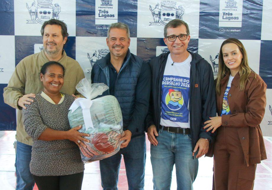Corrente de solidariedade aquece Três Lagoas e campanha do agasalho inicia entrega para famílias em situação de vulnerabilidade